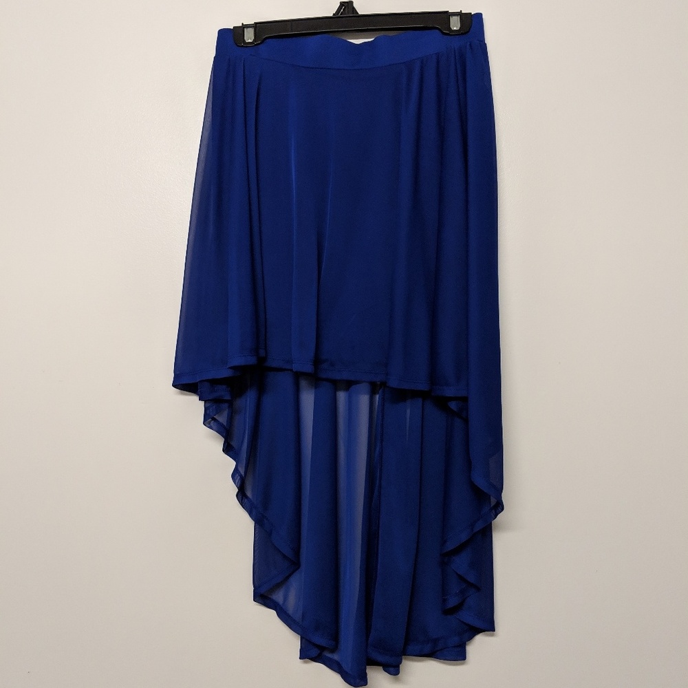 H&M Asymmetrical Blue Skirt